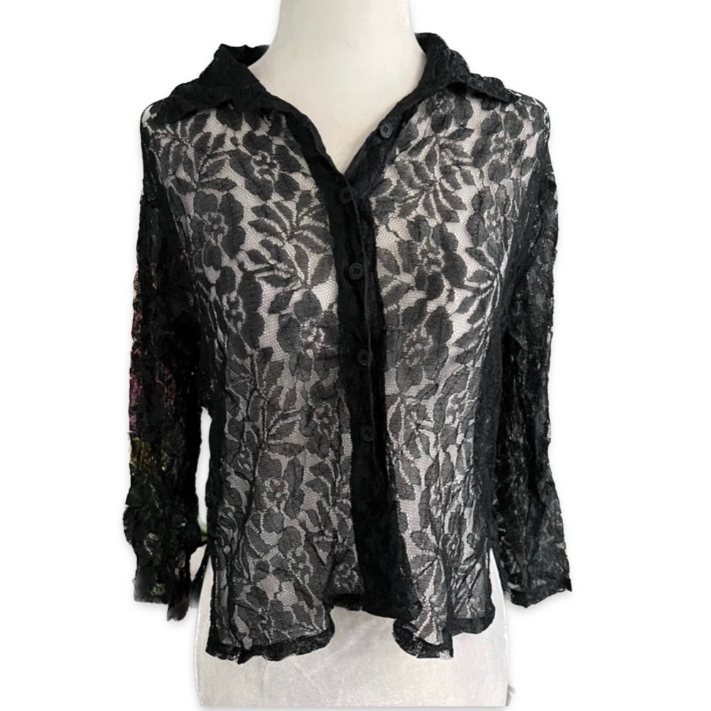Bawa Lace Button Up Long Sleeve